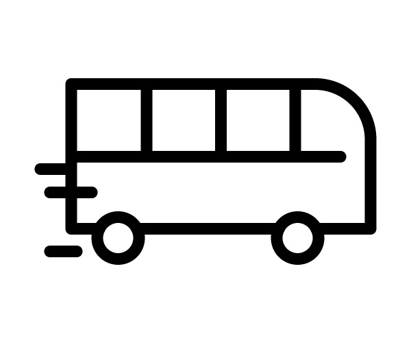バス　運行　旅行・宿泊で使えるアイコン