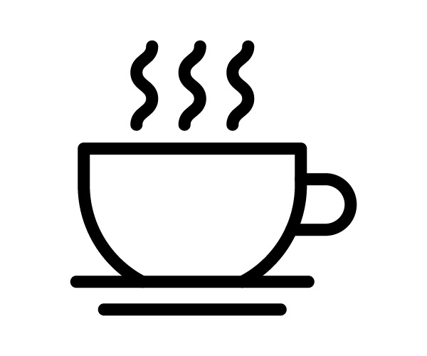 カフェ　コーヒーカップ　旅行・宿泊で使えるアイコン